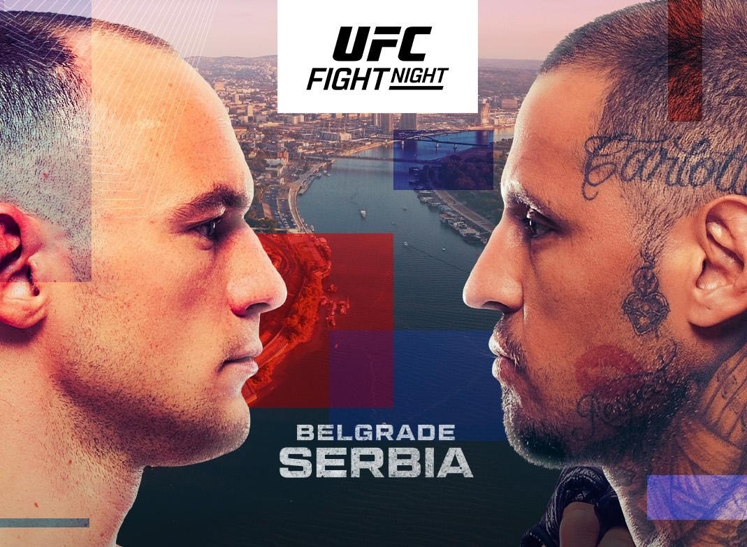 Pôster do UFC Belgrado é lançado para "Medic vs. Rodriguez" em 1º de agosto na Sérvia — Academia de Jiu-Jitsu, Brazilian Jiu-Jitsu Academy